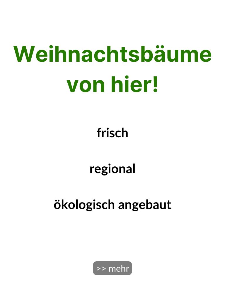 Weihnachtsbaum ökologisch angebaut frische Weihnachtsbäume regional